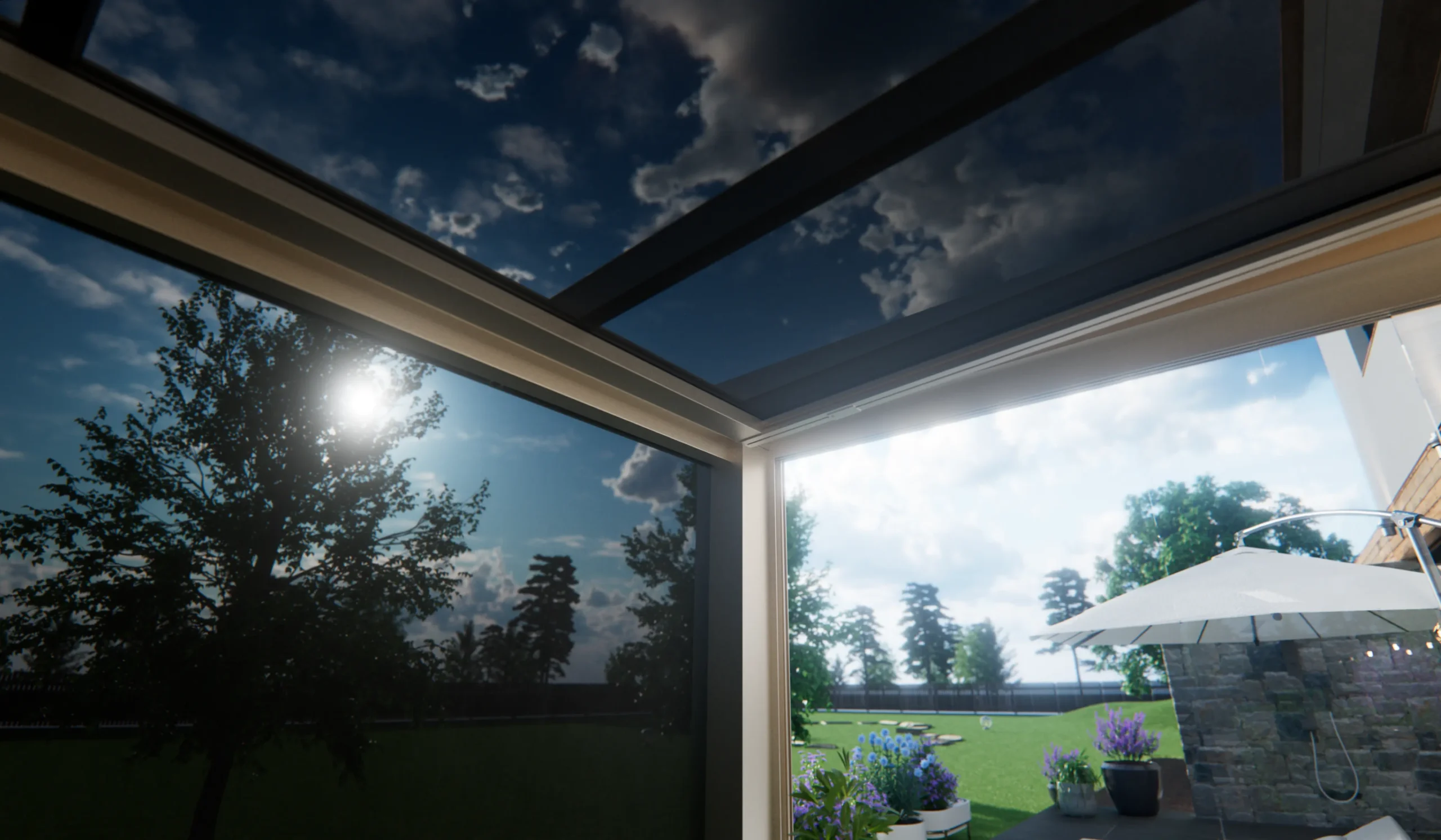 Cubo Line veranda getinte ruiten