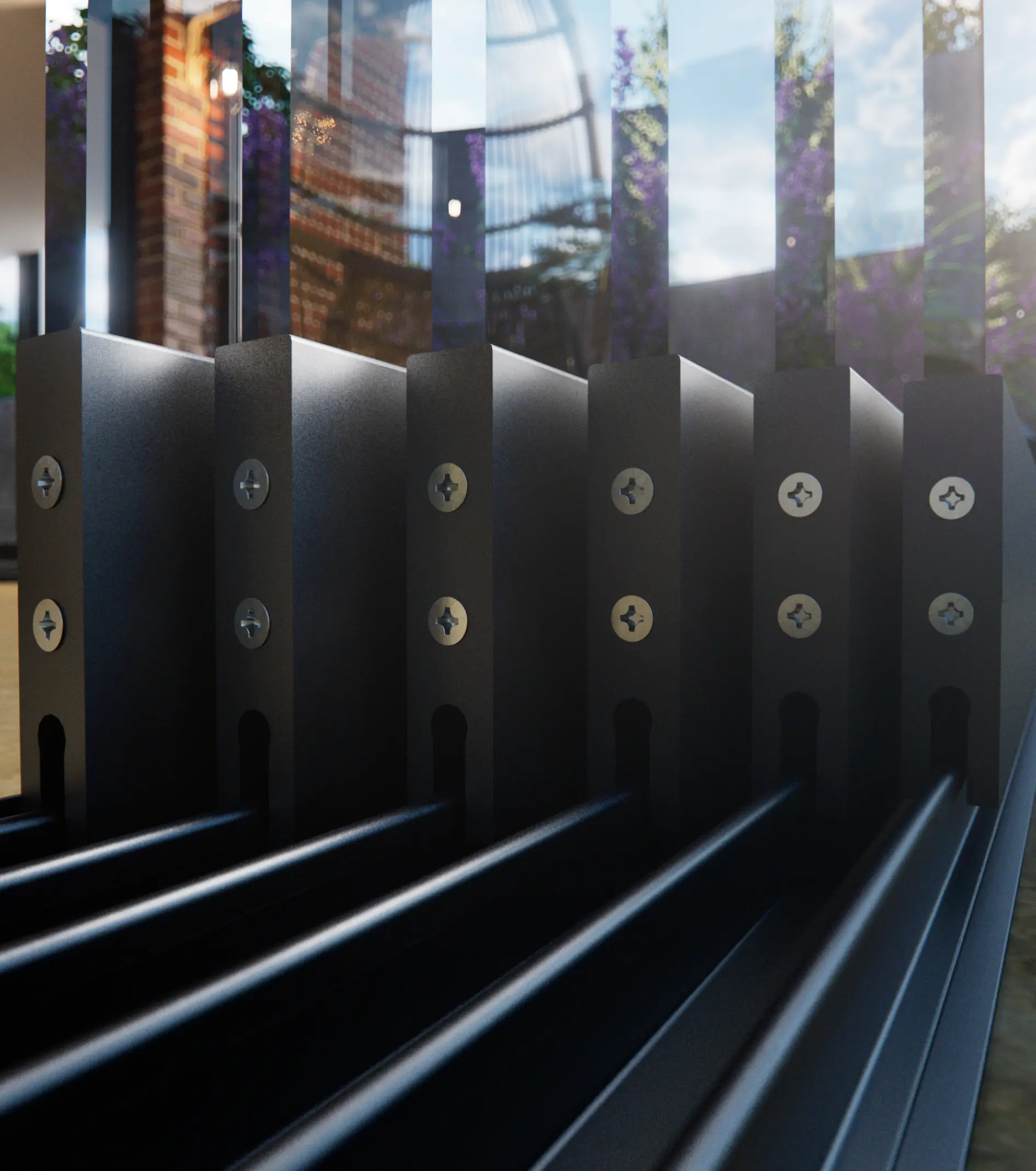 u-profiel glazen schuifwand spoor
