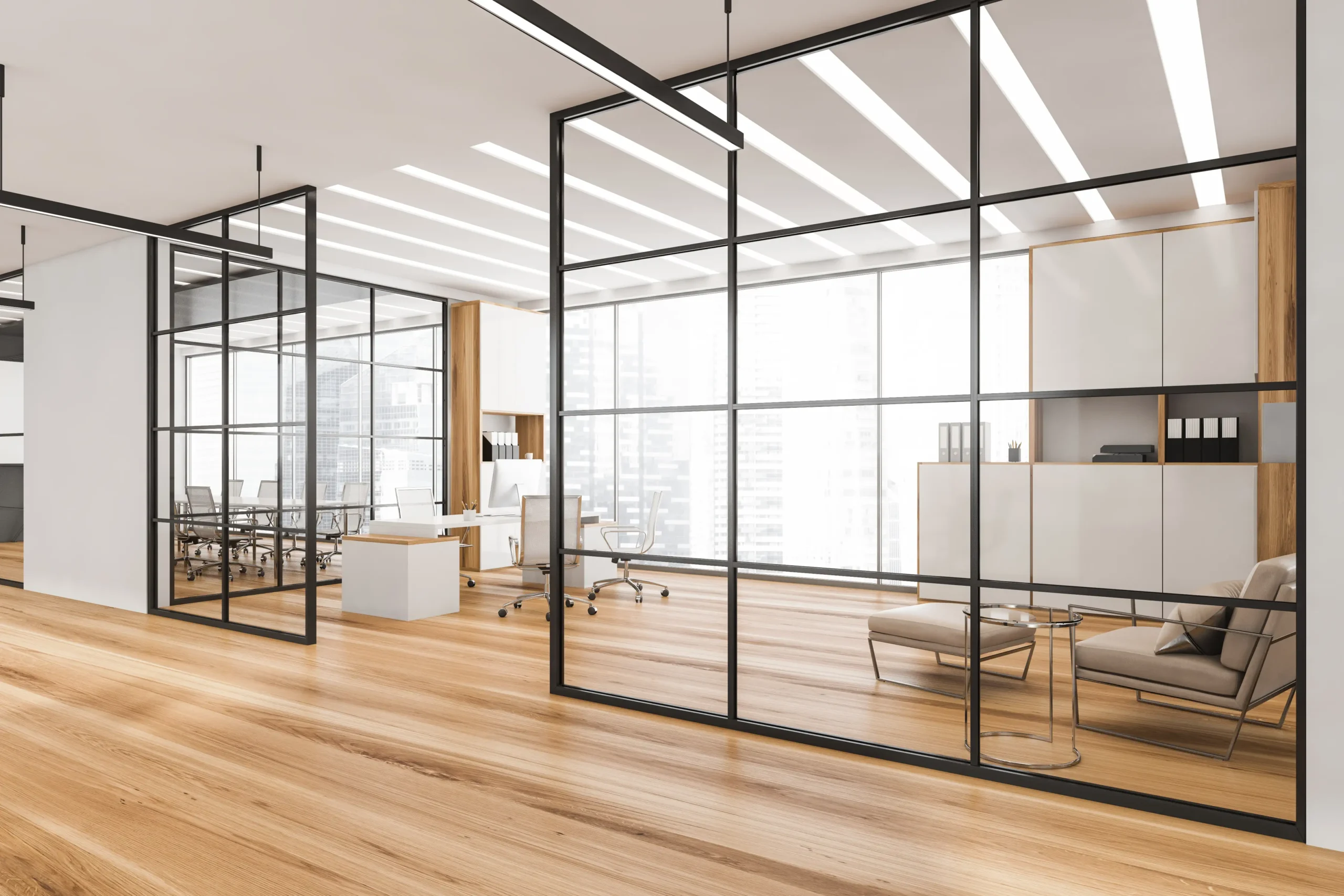 Maatwerk glazen schuifwand met roeden